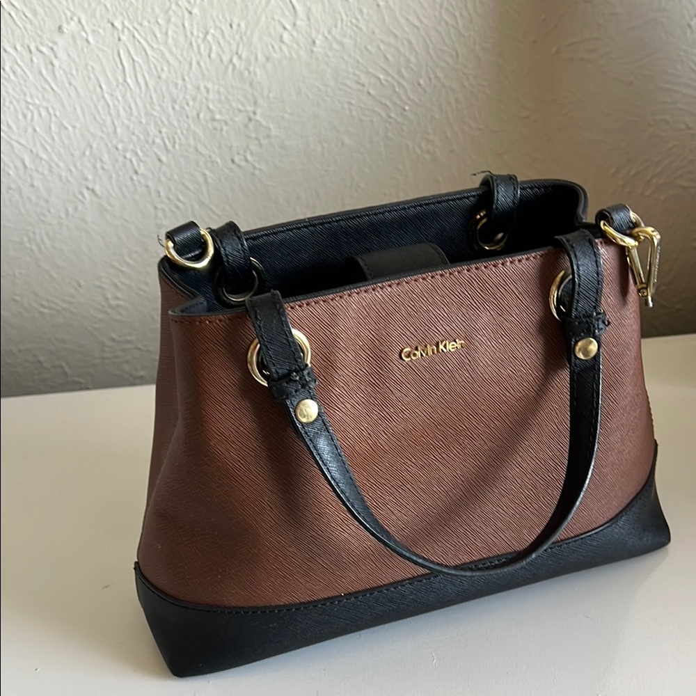Calvin Klein Brown and Black Women's Bag